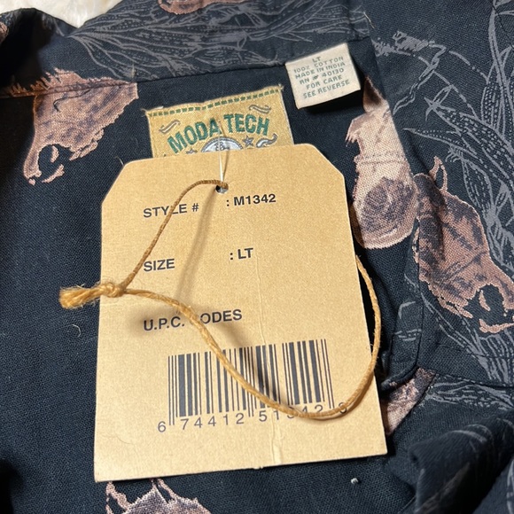 NWT Moda Tech Western/Rodeo Horse button up shirt - Picture 7 of 7